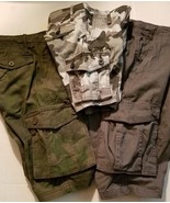Route 66  Boys Cargo Shorts Various Sizes  Camo or Solid NWT  - £13.58 GBP