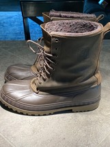 USA Vtg 90s LaCrosse Big Mountain Wool Liner Rubber &amp; Leather Boots Mens 12 - £100.16 GBP