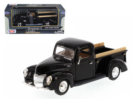 1940 Ford Pickup Truck Black 1/24 Diecast Model Car by Motormax - £33.33 GBP