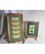 Antique Matted And Framed Beauty Aid Original Labels After Shave Cream L... - £31.46 GBP