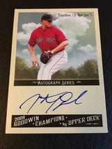 20O9 GOODWIN CHAMPIONS JONATHAN PAPELBON AUTO AUTOGRAPH SIGNATURE MINT RED SOX - £14.26 GBP