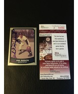 1989 PACIFIC PHIL RIZZUTO #10 AUTOGRAPH AUTO NY YANKEES SIGNED JSA CERTI... - £38.67 GBP