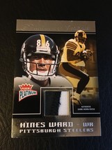 2004 FLEER PLATINUM PORTRAITS HINES WARD GAME WORN PATCH PITTSBURGH STEELERS - £26.48 GBP