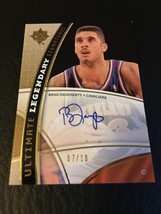 2008-09 ULTIMATE COLLECTION LEGENDARY SIGNATURES BRAD DAUGHERTY AUTO 7/10 RARE - £95.07 GBP