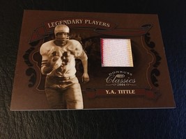 2006 DONRUSS CLASSICS LEGENDARY PLAYERS Y.A. TITTLE GAME USED JERSEY 13/25 MINT - £64.96 GBP