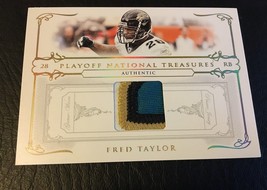 2007 Playoff National Treasures Fred Taylor Prime Jersey Patch 10/25 Mt Jaguars - £26.47 GBP
