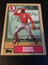 1987 Topps Ozzie Smith Buyback Auto Autograph Cardinals 37/105 Mint - £94.35 GBP