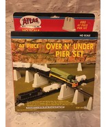 ATLAS #80 47 PIECE HO SCALE OVER N&#39; UNDER PIER SET NIB - $25.11