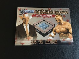 2006 WWE TOPPS CHROME HERITAGE JBL VS. BATISTA RINGSIDE RELICS EVENT USED MAT MT - £2.34 GBP
