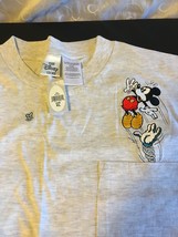 The Disney Store Embroidered Comical Mickey Mouse T-SHIRT New Xl Vintage - $26.01