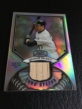 2007 Bowman Sterling #BS-TLH Refractor Game Used Bat Todd Helton 59/199 Mint - £2.36 GBP