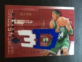 2004-05 Upper Deck Triple Dimensions 3-D Paul Pierce Jersey Boston Celtics Mint - £2.35 GBP