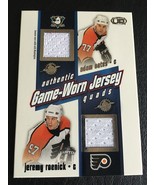 2002-03 HEADS UP FLYERS QUAD GAME WORN JERSEY CECHMANEK DOPITA OATS ROEN... - €2,56 EUR