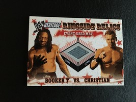 2005 WWE Heritage Ringside Relics Event Used Mat Booker vs Christian Mint - £5.93 GBP