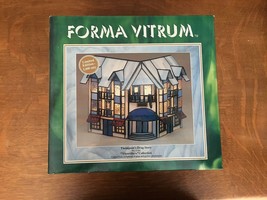 1994 Lighted Stained Glass Forma Vitrum Thompson&#39;s Drug Store #11302 Le Nib - £153.76 GBP