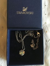 Swarovski Points Of Light Pendant &amp; Chain Necklace Crystal Jewelry - 0957047 NIB - £54.21 GBP