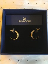 Swarovski Gold Volatile Crystal Pave Hoop Earrings *NEW* 5007754  - $84.95