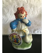 FLAMBRO PORCELAIN RAGGEDY ANN AND DUCK FIGURINE 4503 D NIB WITH HANG TAG - $26.47 CAD