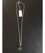 Brosway Four Leaf Clover Stainless &amp; Gold Plated Necklace Pendant - £23.94 GBP