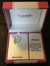 Footnotes .925 Sterling Silver MOTHER HEART NECKLACE NIB Beautiful! - $659.23 MXN