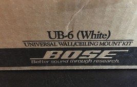 BOSE UNIVERSAL WALL/CEILING SPEAKER MOUNT KIT UB-6 WHITE 1 PAIR NIB - £22.63 GBP