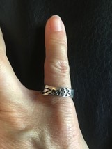 ROBERT ELIZONDO .925 STERING SILVER FLORAL STACK PUZZLE RING SIZE 6.25 - $15.41