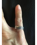 ROBERT ELIZONDO .925 STERING SILVER FLORAL STACK PUZZLE RING SIZE 6.25 - $290.66 MXN