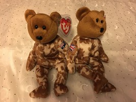 TY HERO BEARS SET OF (2) ENGLAND &amp; AUSTRAILIA  BEANIE BABIES NWT - £9.99 GBP