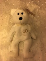 Ty B EAN Ie Babies Mrs White Wedding Bride Bear Doll Nwt 2001 - $9.28
