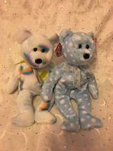 TY CHEERY &amp; BUBBLY BEARS LOT OF (2)  BEANIE BABIES NWT - $11.60