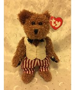 TY BEANIE BABIES BEAR 8.5&quot;  REVERE STARS AND STRIPES FOREVER BEAR NEW WI... - £6.99 GBP