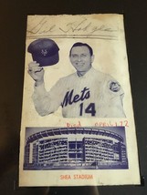 Gil Hodges Authentic Cut Signature Autograph JSA SGC Signed Auto New York Mets - £507.19 GBP