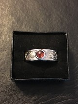 Sterling Silver Amber Sculpted Flower Band Ring Diamond Accent Size 10 - $1,885.28 MXN