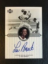 2000 Upper Deck Legends Legendary Signatures Lou Brock Auto Cardinals - £38.67 GBP