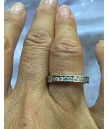 PREMIER DESIGNS WITH THIS RING ETERNITY RING SIZE 7 CZ  ROHDIUM PLATED NEW - $420.09 MXN