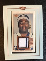 2002 Topps 206 #TR-TG Tony Gwynn Game Used Jersey San Diego Padres Hof - £8.51 GBP