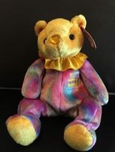 TY Beanie Baby November Birthday Bear Clown Collar  - £6.99 GBP