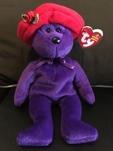 TY BEANIE BABIES RUBY THE BEAR RED HAT SOCIETY 9&quot;  MINT WITH MINT TAG RE... - £11.53 GBP