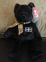 TY UK BEANIE BABIES KERNOW THE BEAR 8.5&quot;  NEW WITH TAG - $11.60