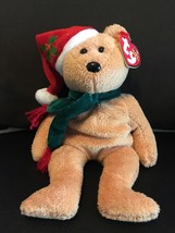 TY BEANIE BABIES 2003 HOLIDAY TEDDY 8.5&quot;  NEW WITH TAG RETIRED CHRISTMAS - £6.09 GBP