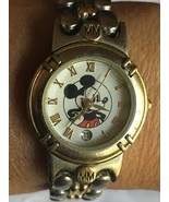 DISNEY MICKEY MOUSE WATCH  WTH SILVERTONE AND GOLDTONE STAINLESS STEEL BAND - $31.70 CAD