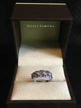 .925 Sterling Silver Tanzanite White Topaz Accents Ring Ross Simons SZ 7 - £143.05 GBP