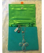 Sterling Silver Simulated Turquoise White Sapphire Cross Pendant Necklac... - €66,76 EUR