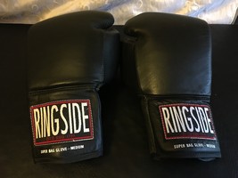 Ringside Super Bag Boxing Gloves Medium Black *New* - £42.49 GBP