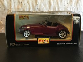 MAISTO 1:18 DIECAST CAR MODEL 1997 PLYMOUTH PROWLER NIB PURPLE METALIC - £29.41 GBP