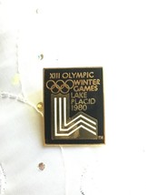 XIII OLYMPIC WINTER GAMES LAKE PLACID 1980 PIN RARE - £34.70 GBP
