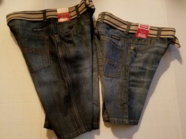 Wrangler Boys Jean Shorts W/Belt Size 7 10 10H NWT StraightSits Below Waist - $19.99