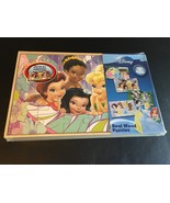 DISNEY PRINCESS TINKERBELL MINNIE MOUSE 4 WOOD PUZZLES &amp; STORAGE TRAY NEW - $564.92 MXN