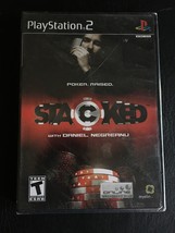 Stacked Poker Raised Daniel Negreanu Playstation 2 PS2 Black Label - £19.50 GBP