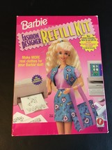 BARBIE DOLL FASHION DESIGNER REFILL KIT NIB PRINTER FABRIC MAKES 8 OUTFITS - £9.08 GBP